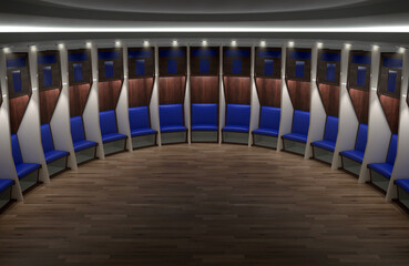 Wall Mural - Sports Locker Room