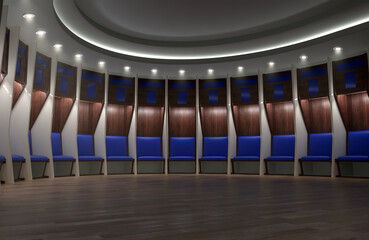 Wall Mural - Sports Locker Room