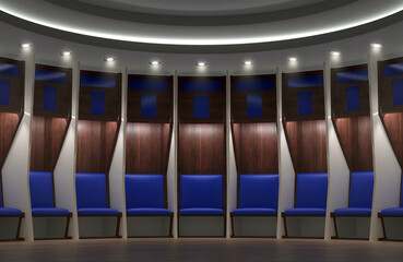 Wall Mural - Sports Locker Room