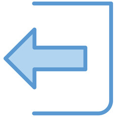 Sticker - arrow, inside, move, next, graphic, symbol, vector, icon, ui, computer, user interface, ui design, left, out, outside, log out