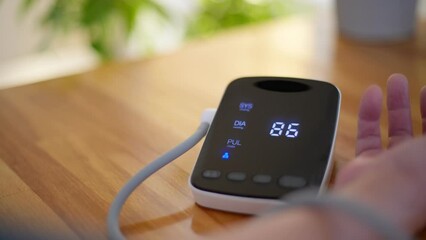 Checking blood pressure at home