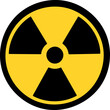 radiation symbol. vector radioactivity alert