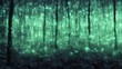 forest with bioluminescence | Ai Generated