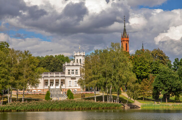 Wall Mural - View of Druskonis lake at park of Druskininkai. Lithuania