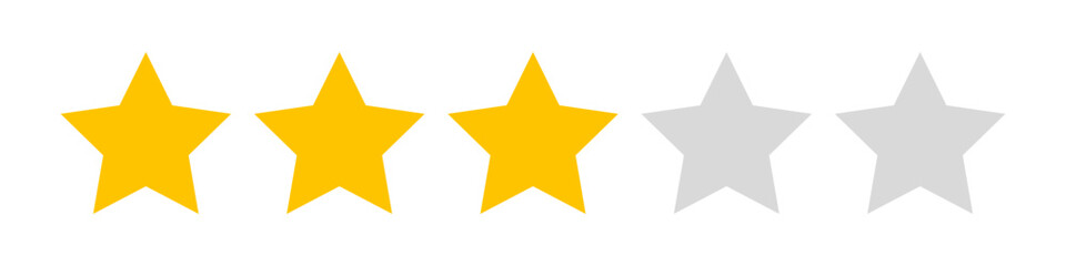 Wall Mural - three star rating