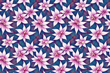 Wall Mural - seamless colorful floral pattern