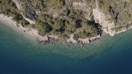 Wall Mural - A detail over the blue waters of Gökova bays in Turkish coasts.