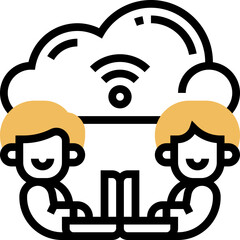 Sticker - cloud icon