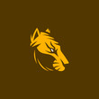 Professional wild tiger head logo icon. Sport team mascot logo template.