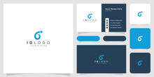 ig logo modern business card template