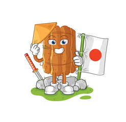 Canvas Print - cinnamon japanese vector. cartoon character