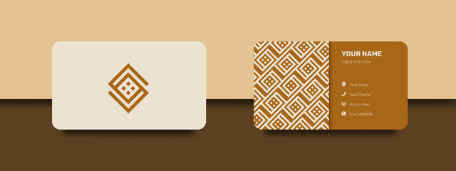 Wall Mural - luxury and elegant gold pastel business card. design with trendy pattern minimalist print template. 