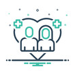 Mix icon for family health