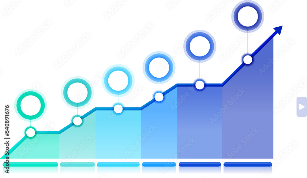 Growth Scale Timeline Infographic Stock Illustration | Adobe Stock