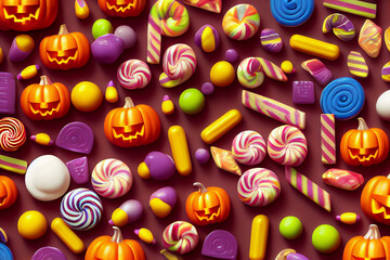 halloween candy background