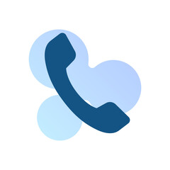 Wall Mural - phone, call abstract background vector icon