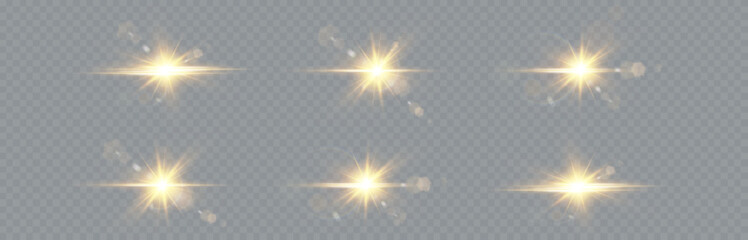 Vector transparent sunlight special lens flare light effect