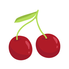 Wall Mural - cherry icon isolated style icon vector illustration design.