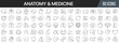 © stas111 - Anatomy and medicine line icons collection. Big UI icon set in a flat design. Thin outline icons pack. Vector illustration EPS10