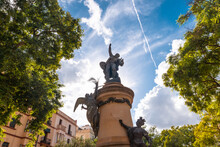 Statue Called Vara De Rey In Ibiza Town, Balearic Islands, Eivissa