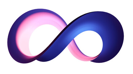 Wall Mural - Infinite symbol community connection of metaverse world global network technology system and abstract loop sign element on innovation digital communication. Transparent background. 