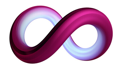 Fototapete - Infinite symbol community connection of metaverse world global network technology system and abstract loop sign element on innovation digital communication. Transparent background. 