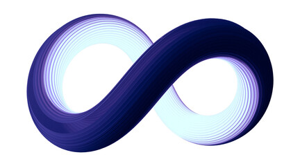 Fototapete - Infinite symbol community connection of metaverse world global network technology system and abstract loop sign element on innovation digital communication. Transparent background. 