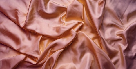 Canvas Print - Close up of Satin Textured Fabric