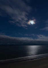 Wall Mural - colorful moon over myrtle beach