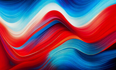 Wall Mural - Red, blue and white background