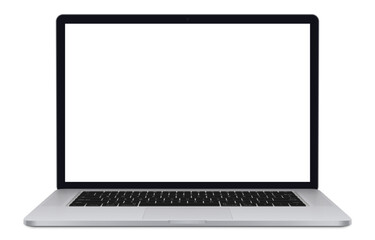 Wall Mural - laptop computer. laptop computer or notebook computer front view. realistic laptop mockup with shado