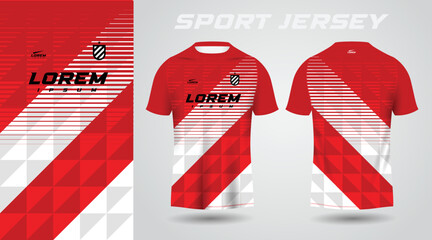 red shirt sport jersey design