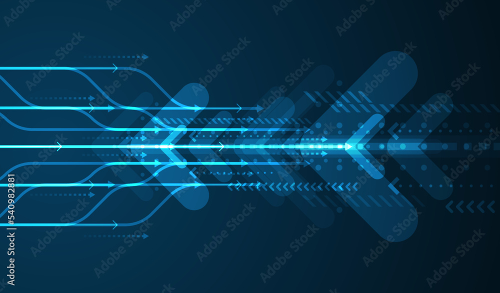 Technology background. Big data visualization concept Stock Vector ...