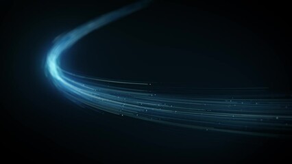 Wall Mural - abstract swirling and flowing lines background/ 4k animation of an abstract wallpaper technology bac
