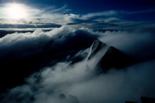 Spectacular View Of Clouds Covering The Summit, Malaysia, Asia.