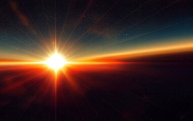 Wall Mural - Beautiful nature Nature sun atmosphere sunset star sky sunrise celestial body