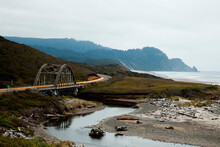 A Famous Bridge Designed By Conde McCullough On The Oregon Coast.