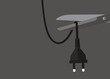 © senadesign - Blackout – Power grid overloaded. Scissors cut cable. blackout concept.