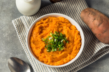 Canvas Print - Healthy Homemade Mashed Sweet Potatoes