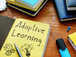 Adaptive learning is shown using the text