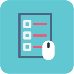 Poster - Checklist Vector Icon