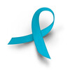 Laço fita novembro azul realista png com sombra para usar em campanhas voltadas à Saúde Masculina câncer de Próstata