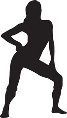 silhouette of a hip-hop dancer