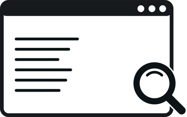 Wall Mural - browser window. search. browser in flat style. illustration