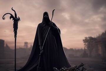 Wall Mural - The Grim Reaper, Thanatos