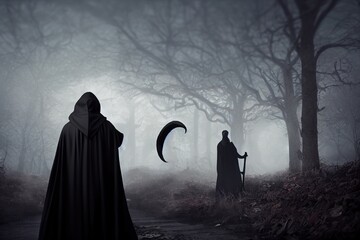 Wall Mural - The Grim Reaper, Thanatos