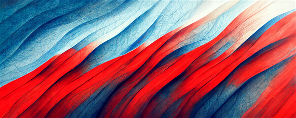 Wall Mural - Red, blue and white background