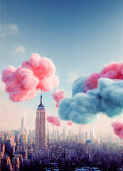 Poster - Cotton candy in New York