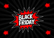© Tkz26 Graphics - Abstract vector black Friday vector illustration. halftone dot versus comic. Comics book template background. Pop art colorful backdrop.
