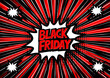 © Tkz26 Graphics - Abstract vector black Friday vector illustration. halftone dot versus comic. Comics book template background. Pop art colorful backdrop.